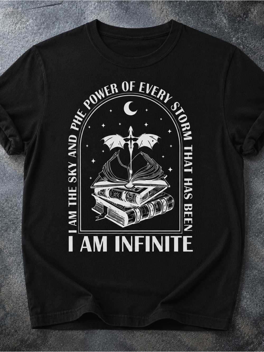 I Am Infinite Black Graphic Tee - Men's Shirt